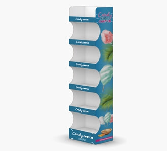 Six-Shelf Floor Stand Without Accessories
