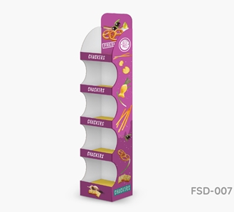 One-Piece Floor Stand With 5 Glued Shelves