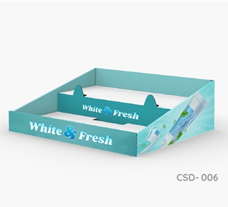 Two-Tier Counter Display Stand with No Header