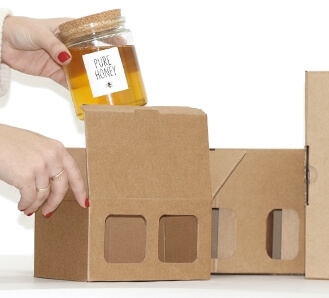 Jar Delivery Box With Windows 